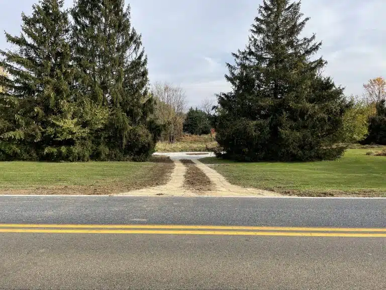 an excavation and gravel shed foundation in west grove PA