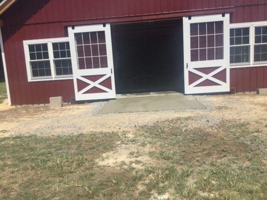 a concrete pad in federalsburg MD