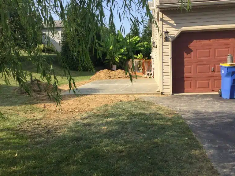 a concrete shed foundation in mt wolf PA
