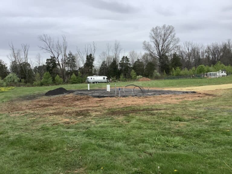 Gravel shed foundation and concrete piers in Newtown, PA