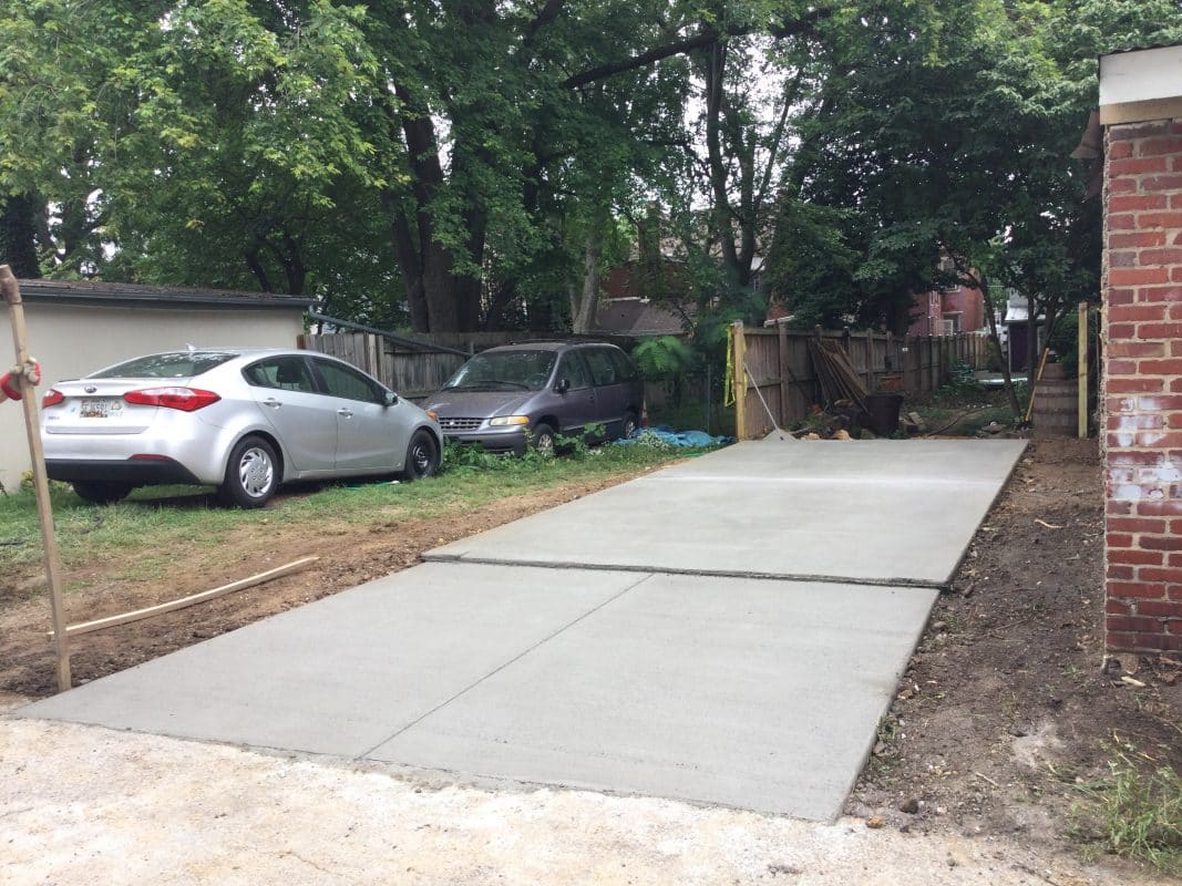 a concrete shed foundation in frederick MD