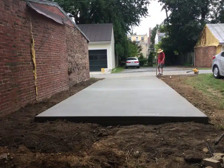 a concrete shed foundation in frederick MD