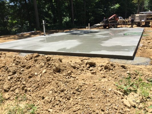 Concrete shed foundation. in Bear, DE