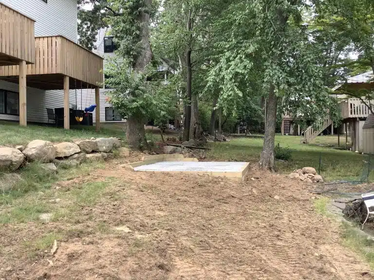 a gravel shed foundation in spring valley NY