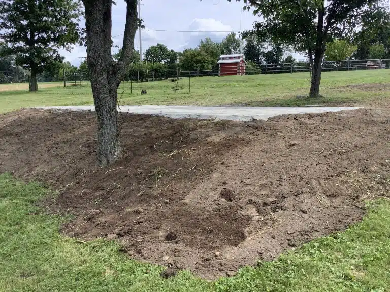 a gravel horse barn shed foundation in pittstown NJ
