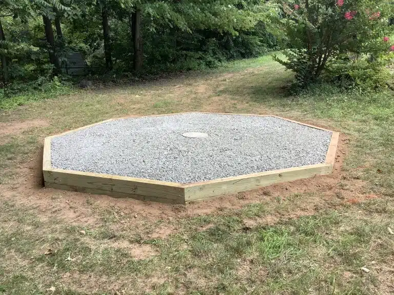 a gravel gazebo foundation in spring city PA