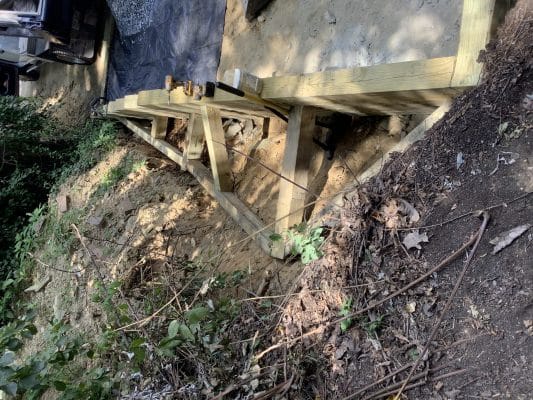 a gravel garage foundation in downingtown PA