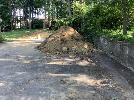 a gravel garage foundation in downingtown PA