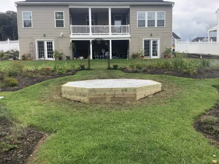 a gravel gazebo foundation in york PA