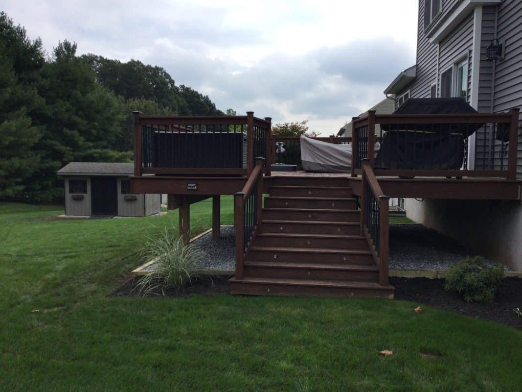 gravel shed foundation and border for stone in spring city PA