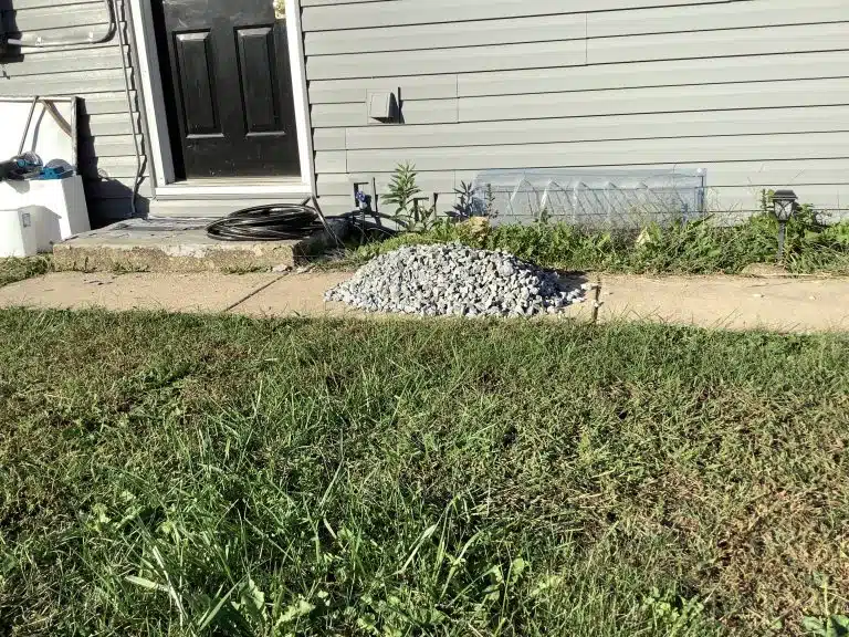 a gravel shed foundation in newark DE
