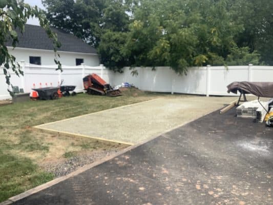 a gravel shed foundation in pottstown PA