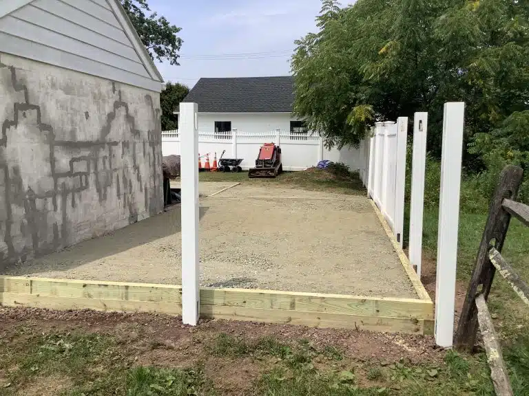a gravel shed foundation in pottstown PA