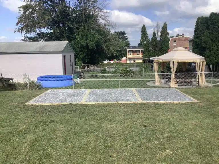 a gravel shed foundation in columbia PA