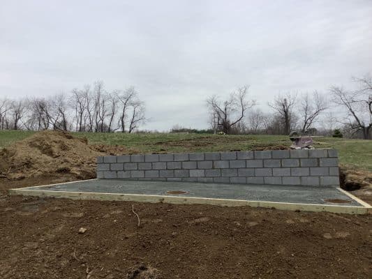 Gravel Shed Foundation with Concrete Piers in Kennet Square, PA