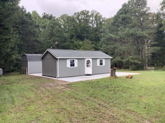 a gravel shed foundation in lewes DE