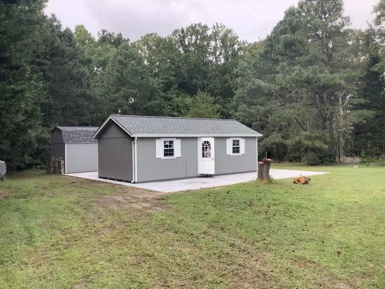 a gravel shed foundation in lewes DE