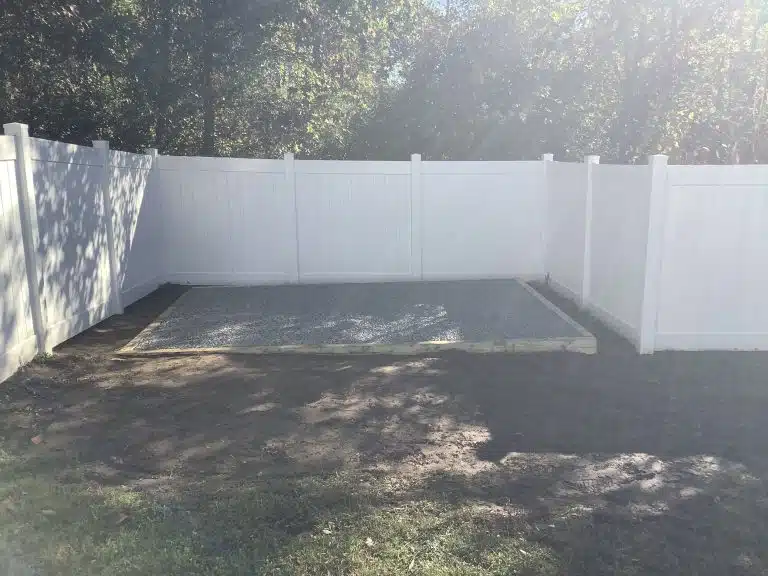 a gravel shed foundation in middle river MD
