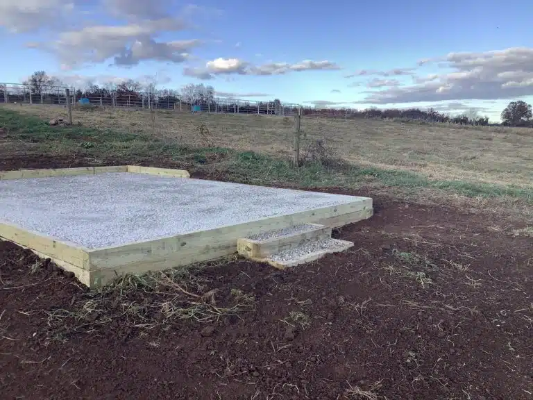 gravel shed foundations in thomasville PA