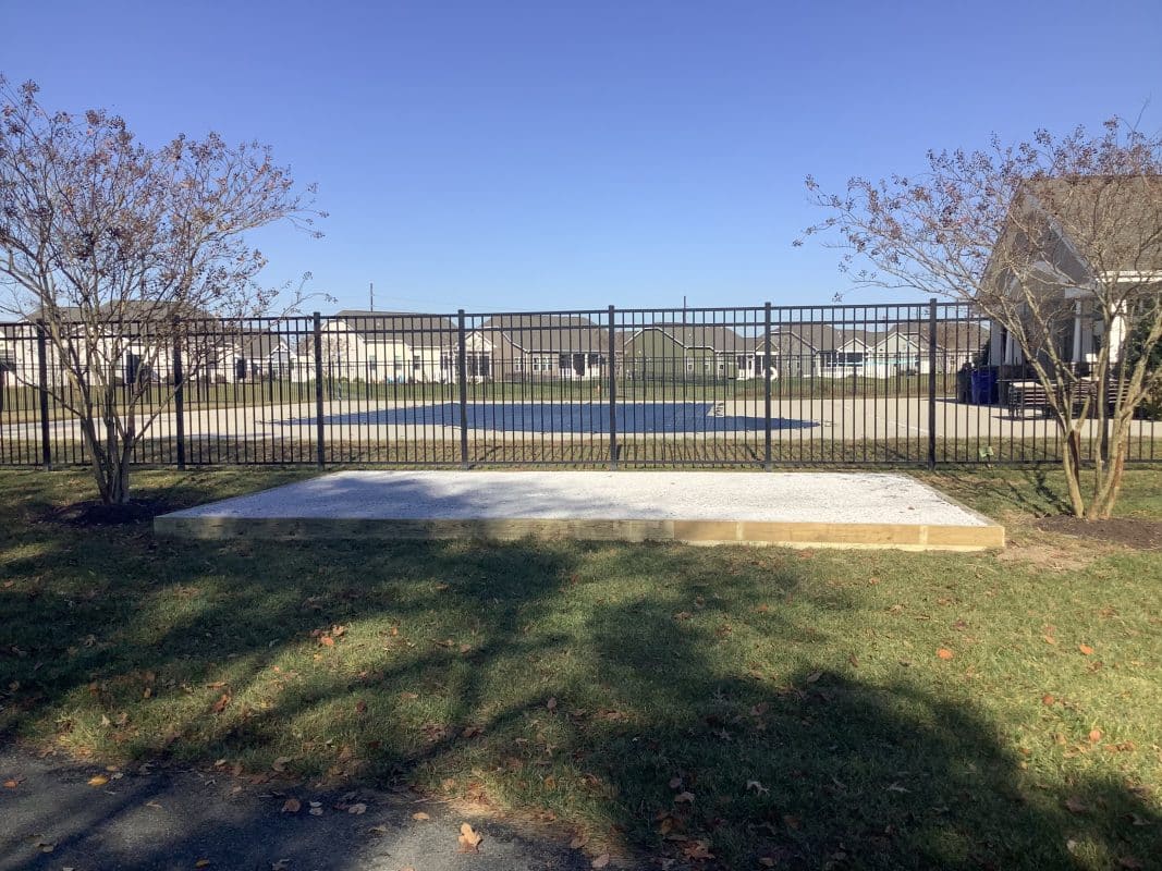 a gravel shed foundation in lewes DE