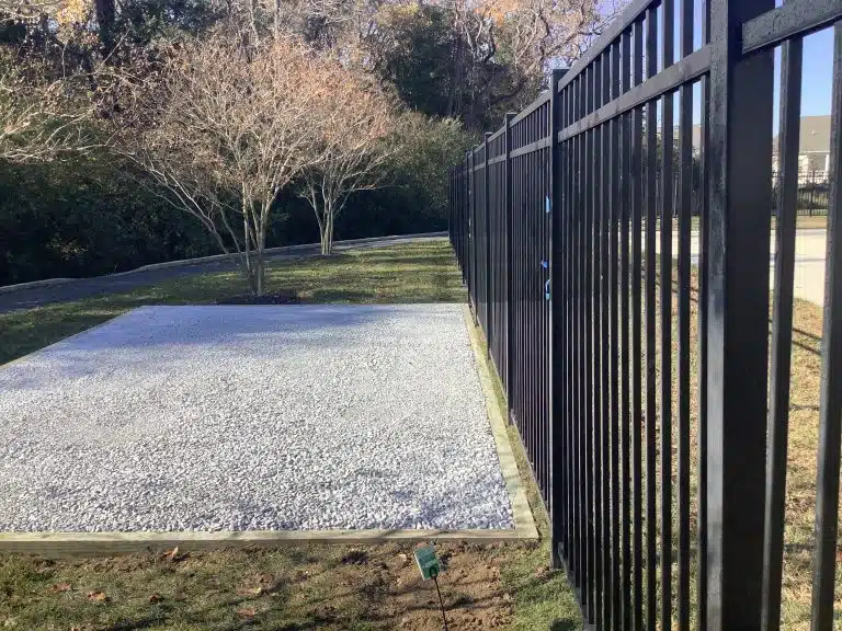 a gravel shed foundation in lewes DE