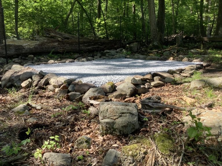 Gravel Shed Foundation in Long Valley, NJ