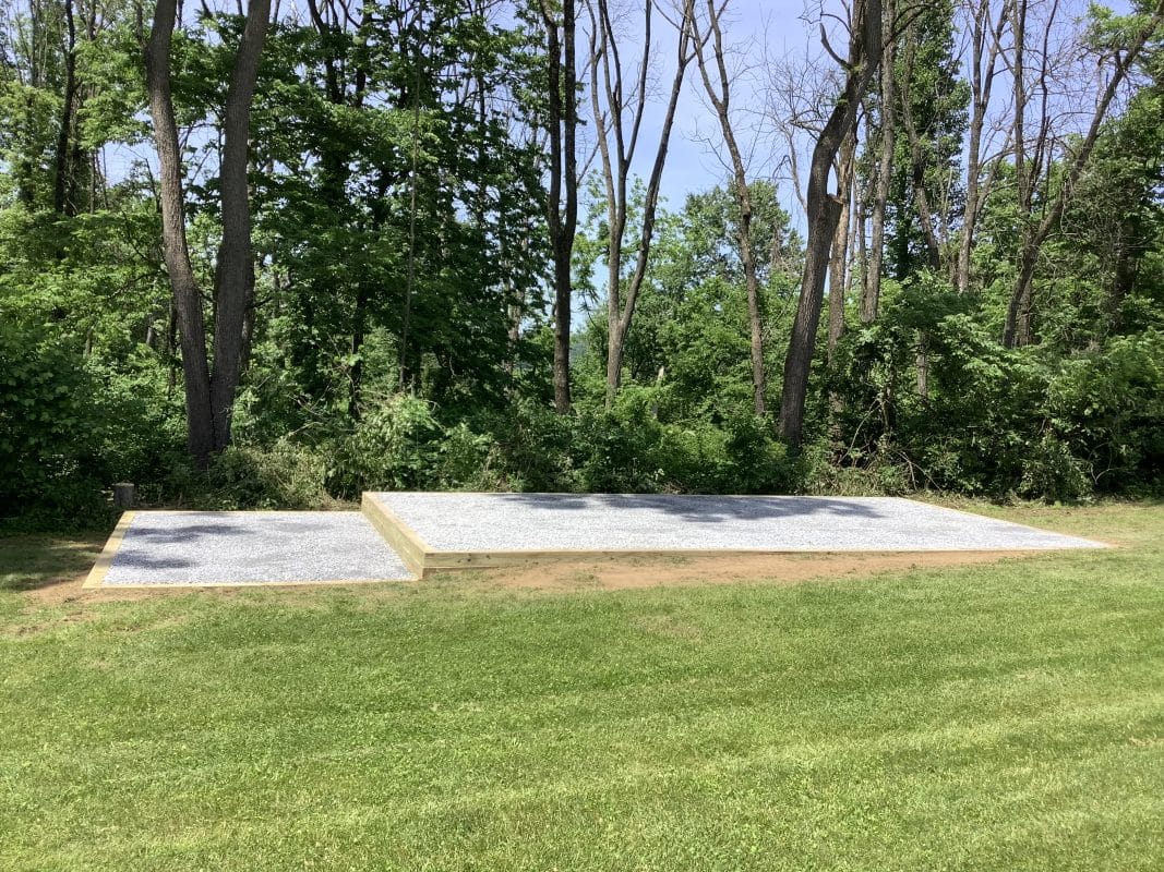 Gravel Shed Foundation in Easton, PA