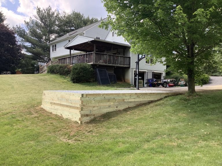 Gravel shed foundation in Monrovia, MD