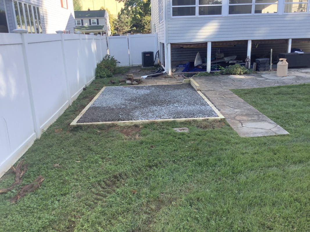 Gravel foundation in PA