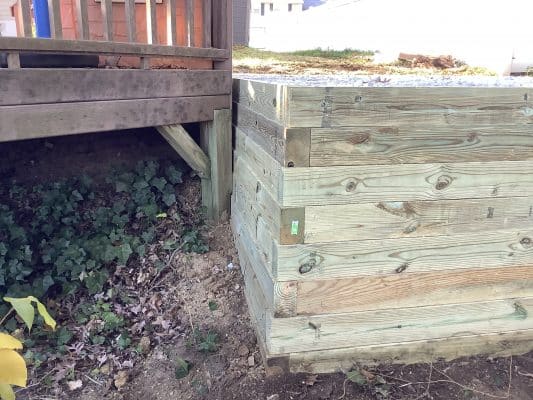 a gravel shed foundation in abington PA