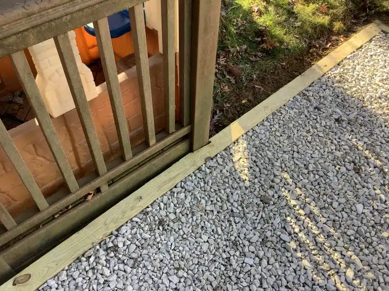 a gravel shed foundation in abington PA