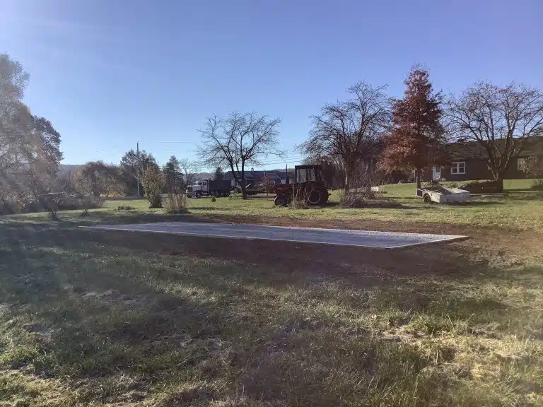 gravel garage and man cave foundations in mertztown PA