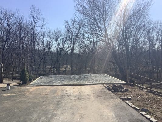 Gravel shed foundation in Branchburg, NJ