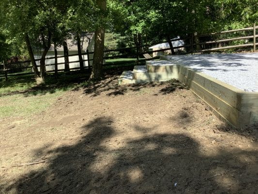 Gravel Shed Foundation in Wayne, PA