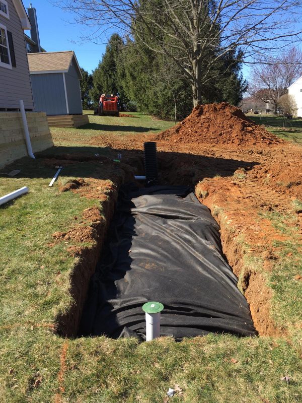Drainage system work