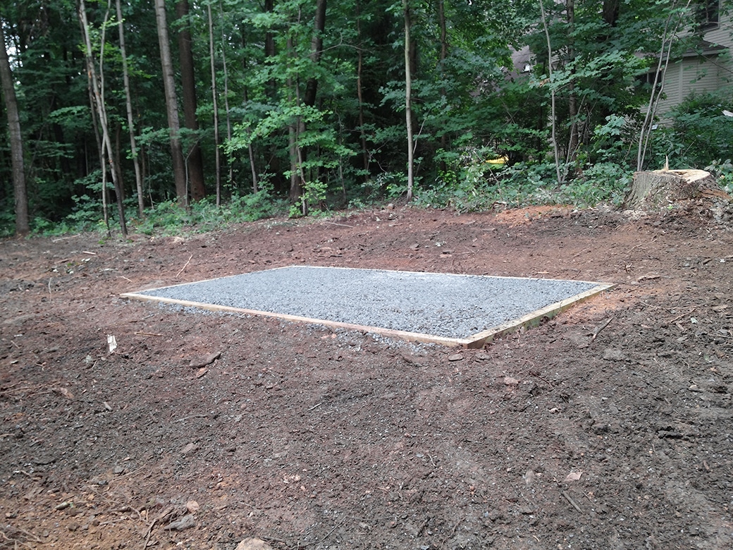 Barry K. - Gravel Shed Foundation in Pequea, PA - Site 