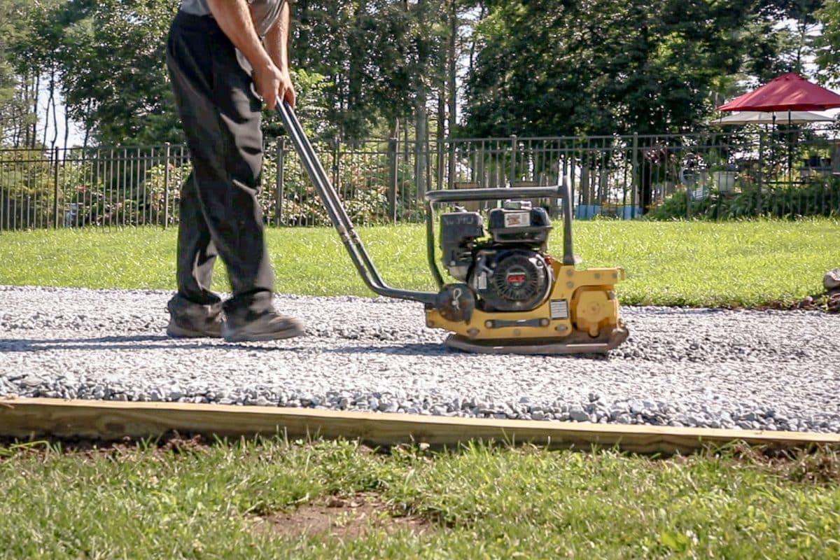gravel shed pad available from site prep
