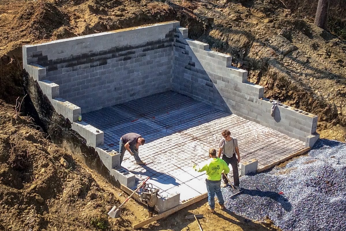 concrete workers for Site Prep