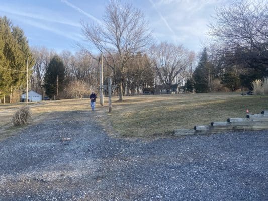 Preparation for a concrete garage foundation in Cochranville, PA