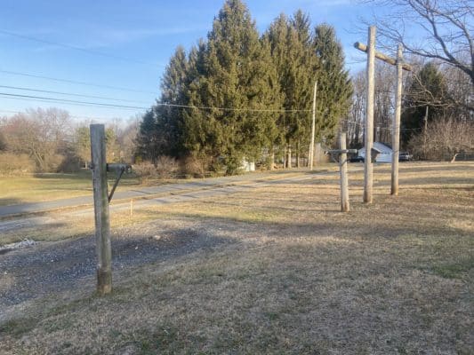 Preparation for a cement garage foundation in Cochranville, PA